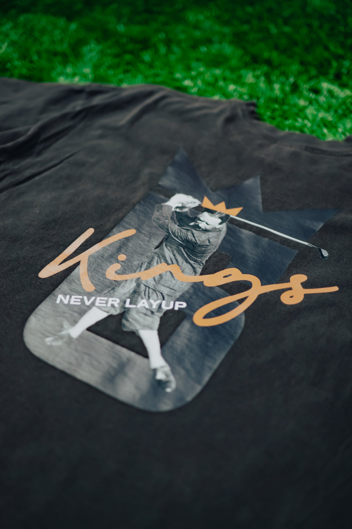 "Kings don't layup" Vintage Gray Tee